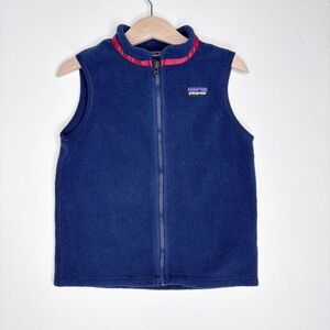 Patagonia Classic Synchilla Navy Fleece Vest Size 5T
